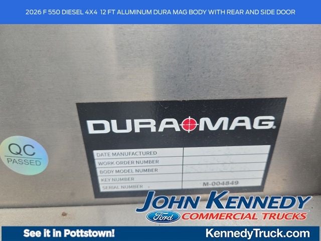 2026 Ford Super Duty F-550 DRW XL 4WD Reg Cab 169 WB 84 CA