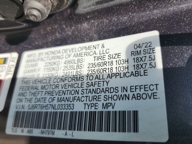 2022 Honda CR-V Hybrid EX