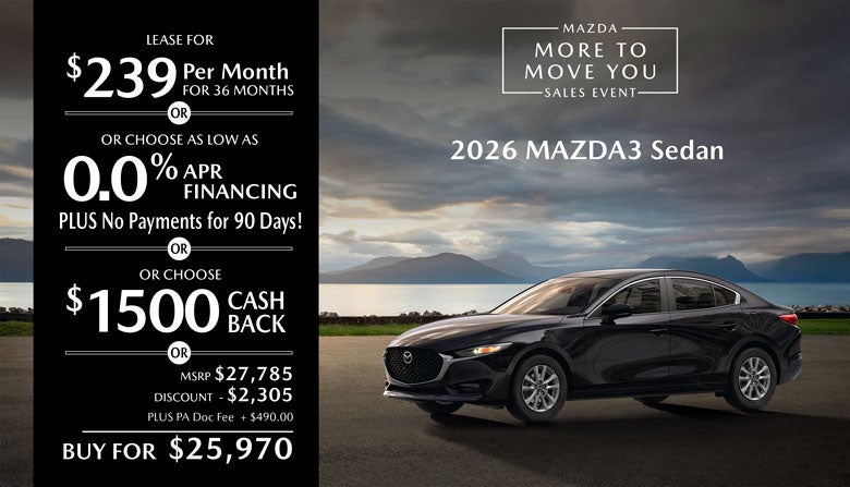 2026 Mazda3 Sedan